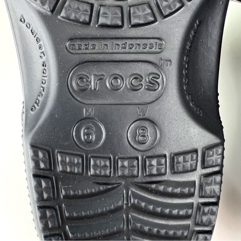 NEW UNISEX Black Crocs Classic Clogs - Picture 7 of 8